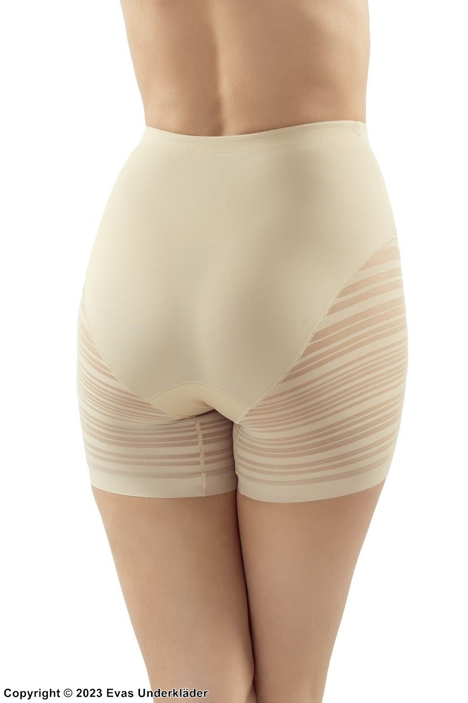 Shapewear Höschen, Korrektur von Taille und Bauch, horizontale Streifen